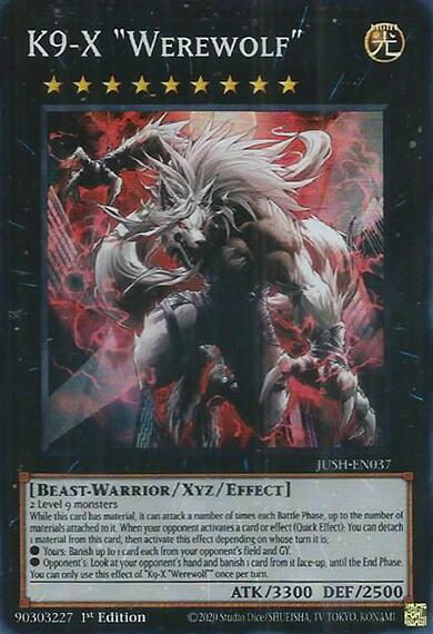 K9-X "Werewolf" [JUSH-EN037] Super Rare | Good Games Adelaide SA
