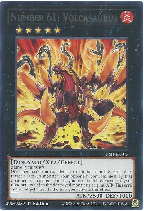 Number 61: Volcasaurus [JUSH-EN043] Rare | Good Games Adelaide SA