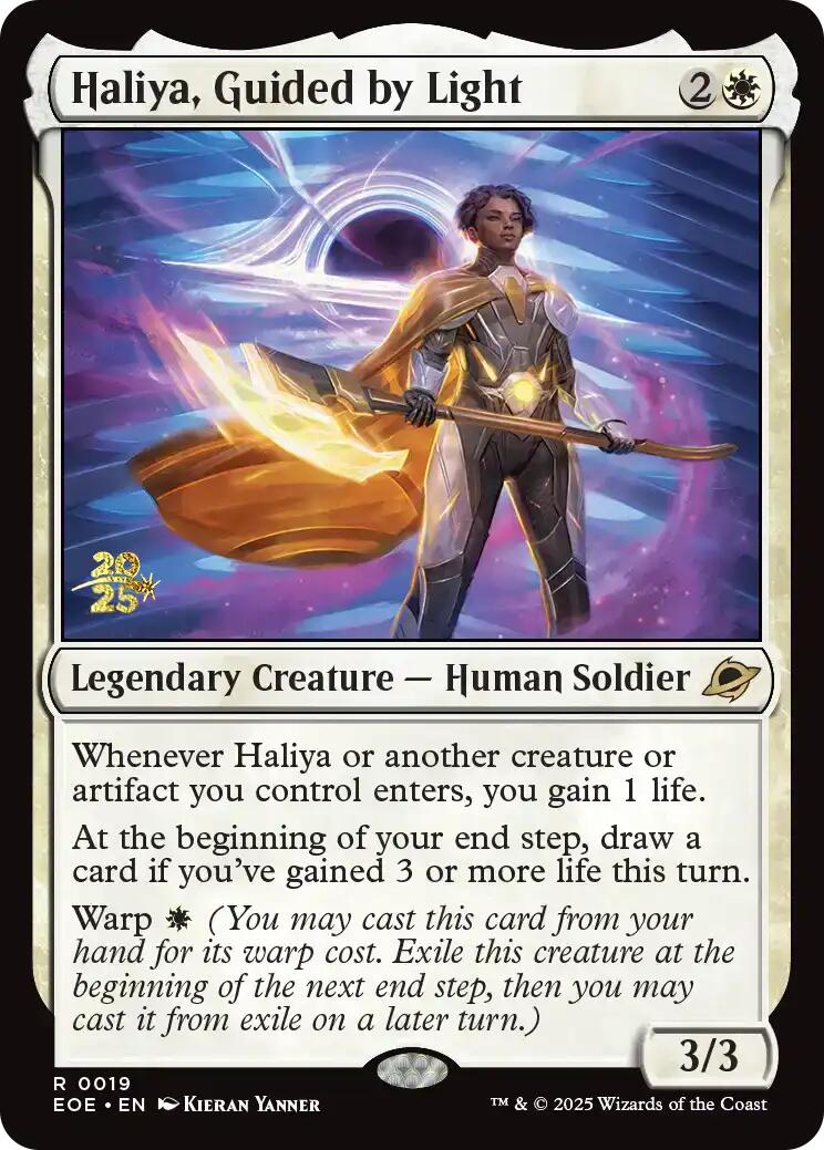 Haliya, Guided by Light [Edge of Eternities Prerelease Promos] | Good Games Adelaide SA