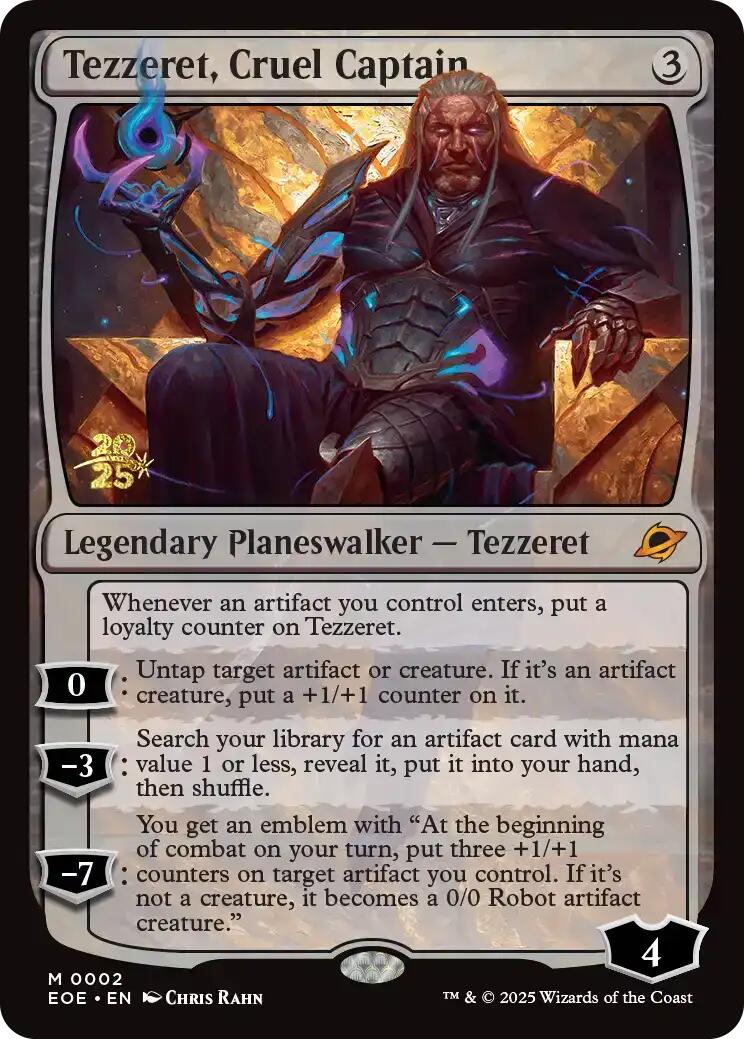 Tezzeret, Cruel Captain [Edge of Eternities Prerelease Promos] | Good Games Adelaide SA