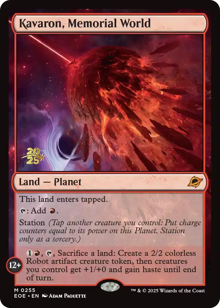 Kavaron, Memorial World [Edge of Eternities Prerelease Promos] | Good Games Adelaide SA