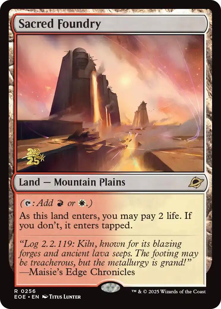 Sacred Foundry [Edge of Eternities Prerelease Promos] | Good Games Adelaide SA