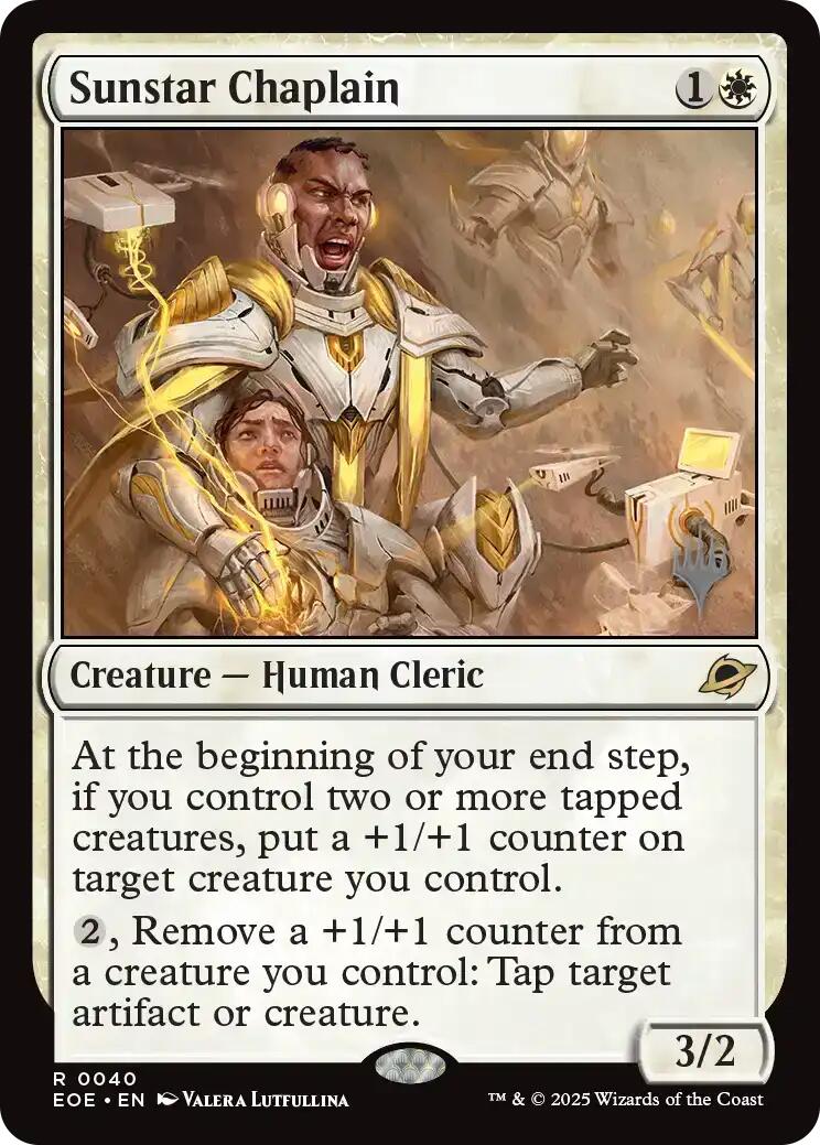 Sunstar Chaplain [Edge of Eternities Promo Pack] | Good Games Adelaide SA