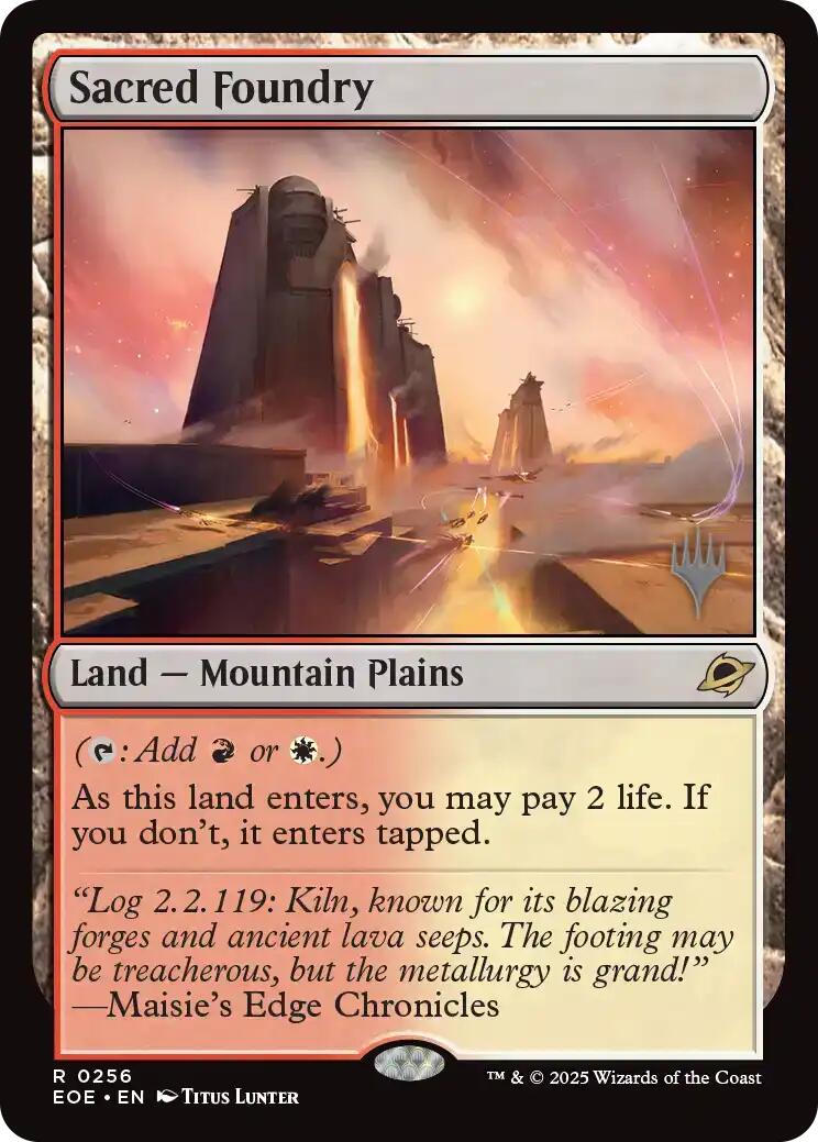 Sacred Foundry [Edge of Eternities Promo Pack] | Good Games Adelaide SA