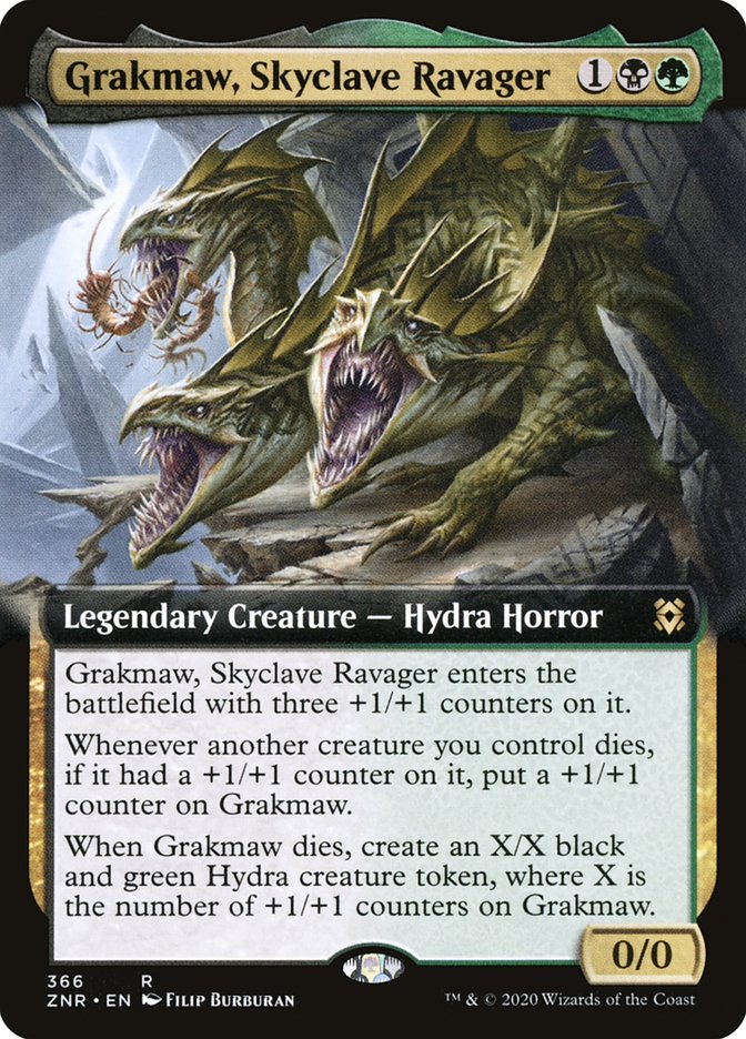 Grakmaw, Skyclave Ravager (Extended Art) [Zendikar Rising] | Good Games Adelaide SA