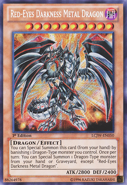 Red-Eyes Darkness Metal Dragon [LCJW-EN050] Secret Rare | Good Games Adelaide SA