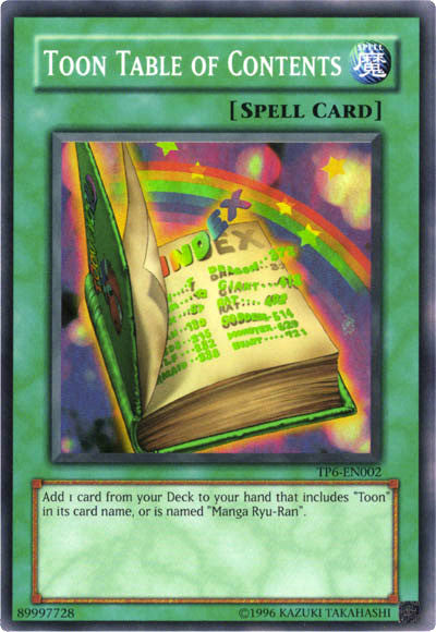 Toon Table of Contents [TP6-EN002] Super Rare | Good Games Adelaide SA