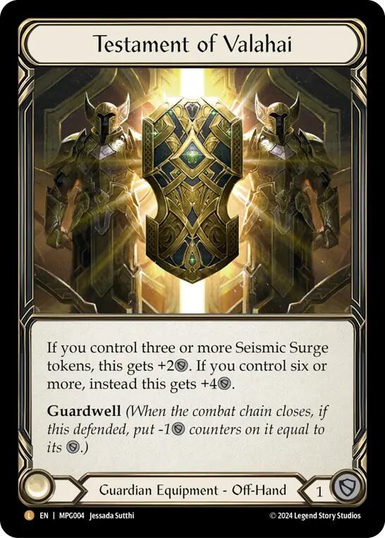 Testament of Valahai [MPG004] (Mastery Pack Guardian)  Rainbow Foil | Good Games Adelaide SA