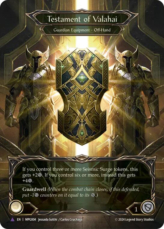 Testament of Valahai (Marvel Cold Foil) [MPG004] (Mastery Pack Guardian)  Cold Foil | Good Games Adelaide SA
