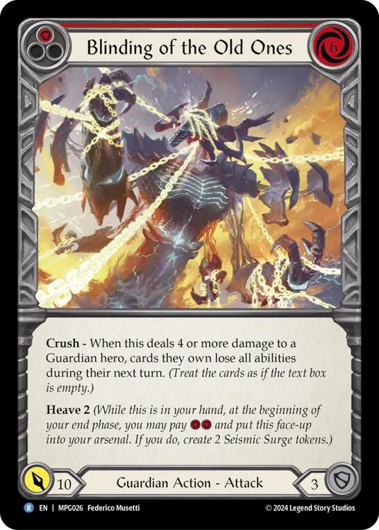Blinding of the Old Ones [MPG026] (Mastery Pack Guardian) | Good Games Adelaide SA