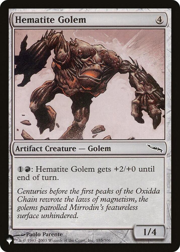 Hematite Golem 185/306 (The List Reprints)  | Good Games Adelaide SA