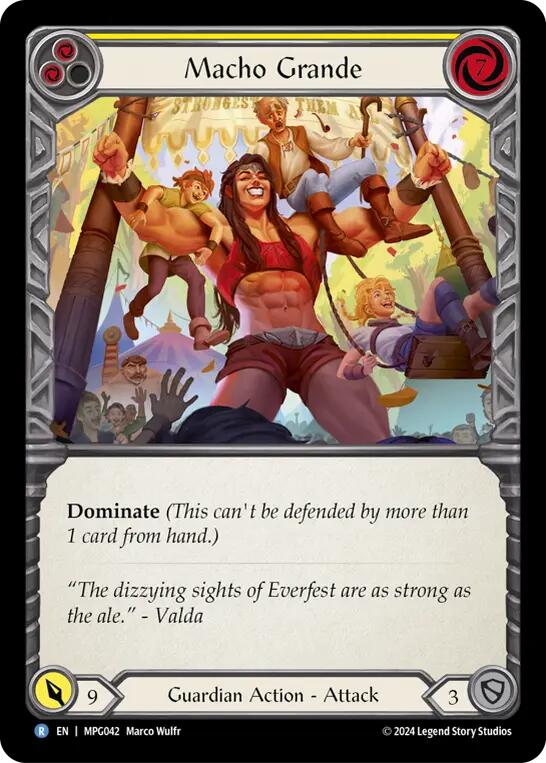 Macho Grande (Yellow) [MPG042] (Mastery Pack Guardian)  Rainbow Foil | Good Games Adelaide SA