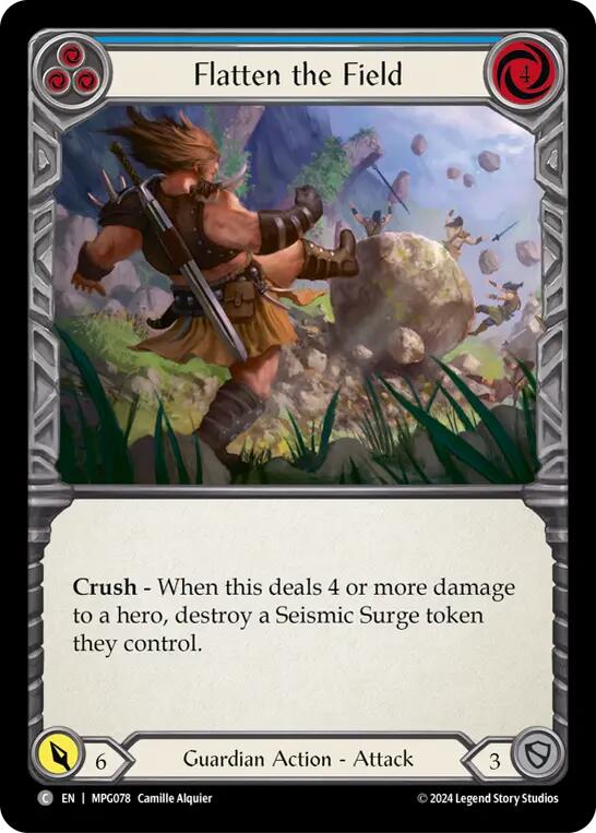 Flatten the Field (Blue) [MPG078] (Mastery Pack Guardian)  Rainbow Foil | Good Games Adelaide SA