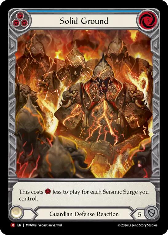 Solid Ground (Extended Art) [MPG019] (Mastery Pack Guardian)  Rainbow Foil | Good Games Adelaide SA