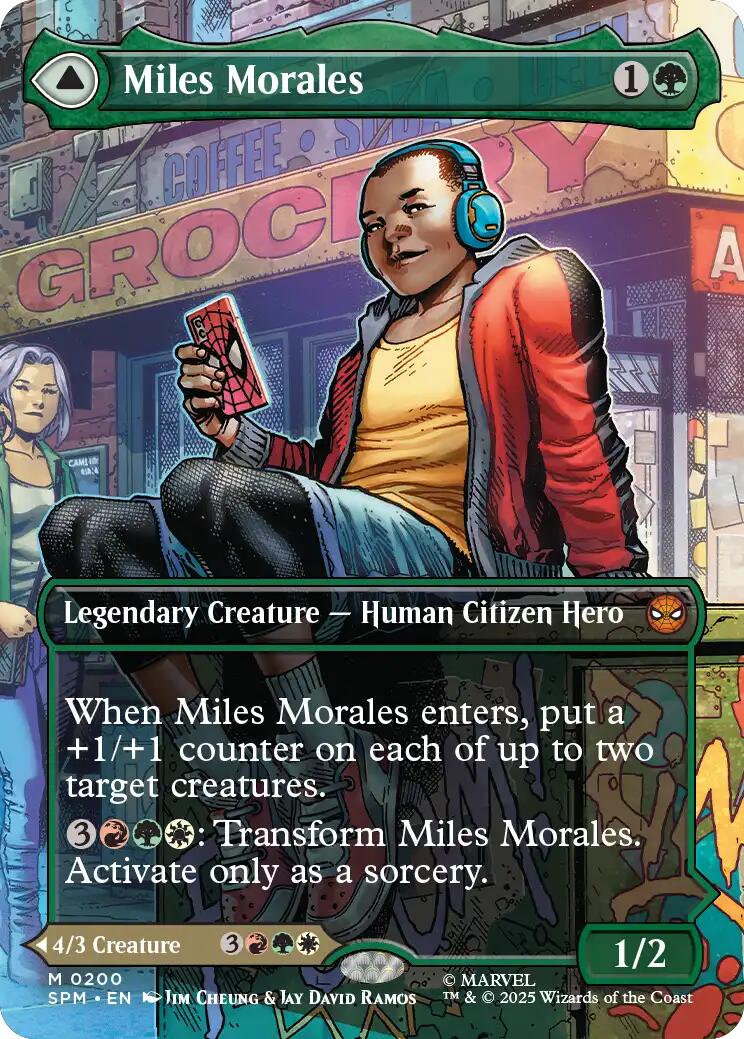 Miles Morales (0200) (Borderless) [Marvel's Spider-Man] | Good Games Adelaide SA