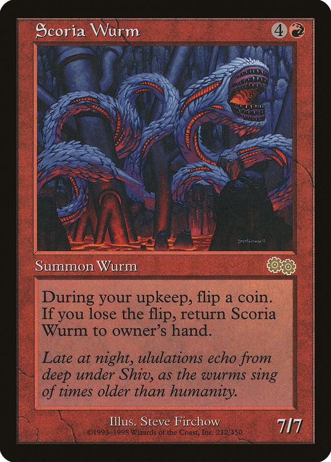 Scoria Wurm 212 (Urza's Saga)  | Good Games Adelaide SA