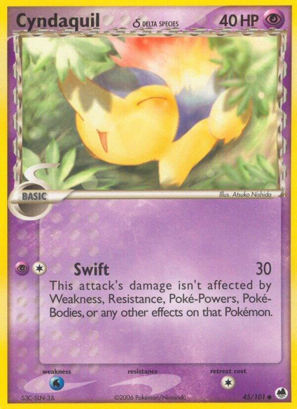 Cyndaquil Delta Species 45/101 (Dragon Frontiers)  | Good Games Adelaide SA