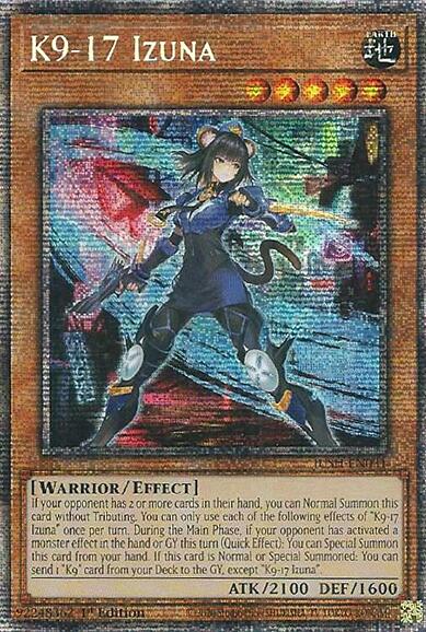 K9-17 Izuna (Starlight Rare) [JUSH-EN031] Starlight Rare | Good Games Adelaide SA