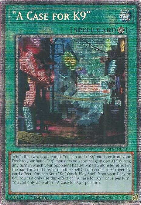 "A Case for K9" (Starlight Rare) [JUSH-EN040] Starlight Rare | Good Games Adelaide SA