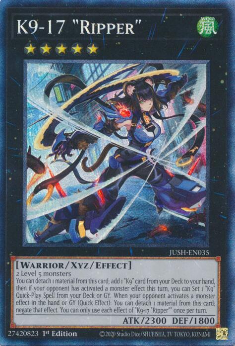 K9-17 "Ripper" (CR) [JUSH-EN035] Collector's Rare | Good Games Adelaide SA