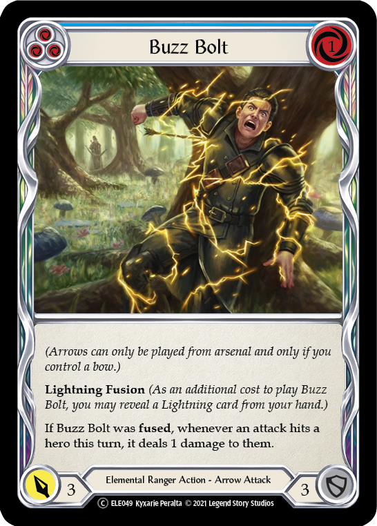 Buzz Bolt (Blue) [U-ELE049] Unlimited Rainbow Foil | Good Games Adelaide SA