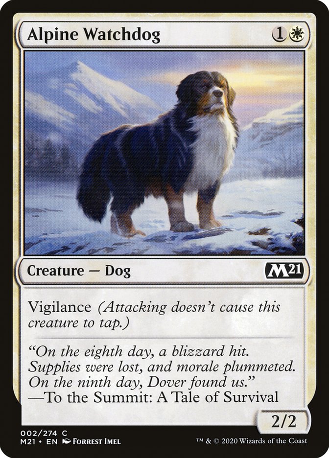 Alpine Watchdog 2 (Core Set 2021)  - Foil | Good Games Adelaide SA