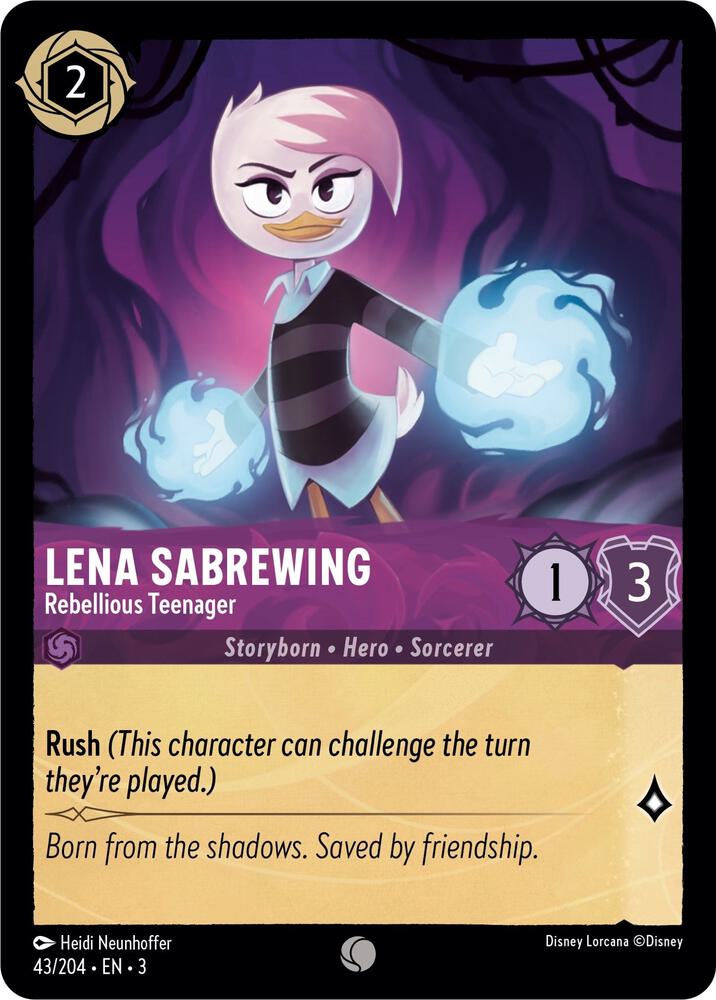Lena Sabrewing Rebellious Teenager 43/204 (Into the Inklands)  | Good Games Adelaide SA