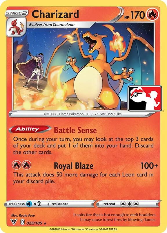 Charizard Series 1 025/185 (Prize Pack Series Cards)  | Good Games Adelaide SA