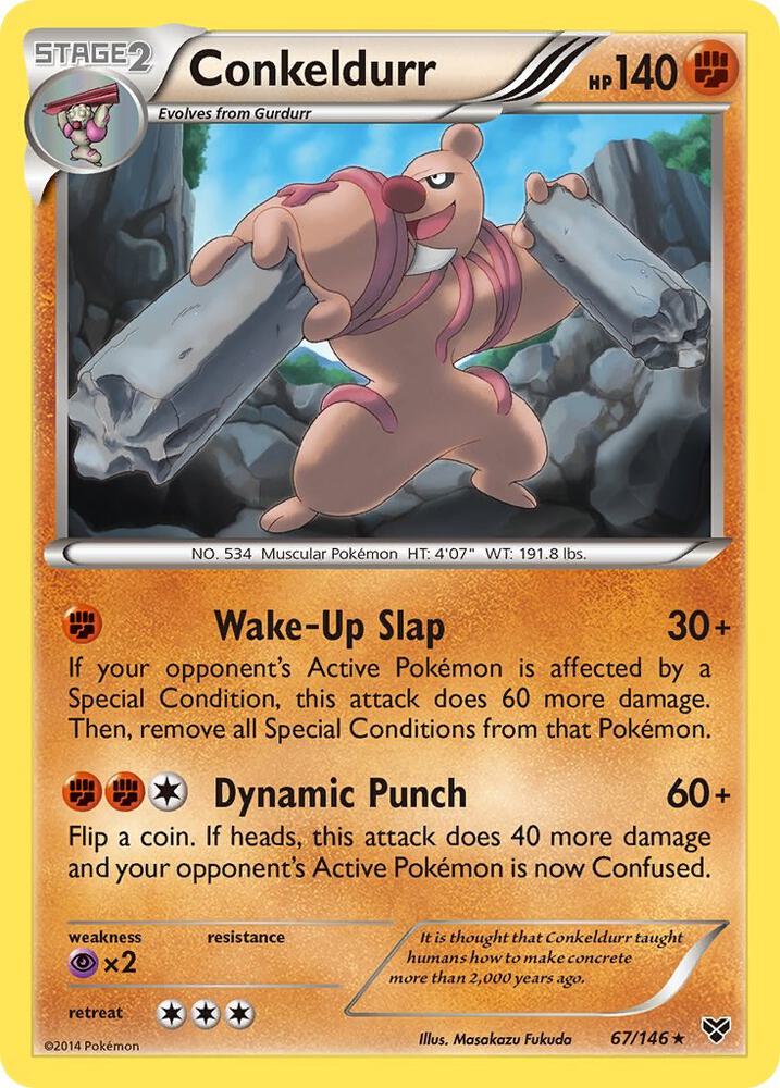 Conkeldurr 67/146 (XY Base Set)  | Good Games Adelaide SA