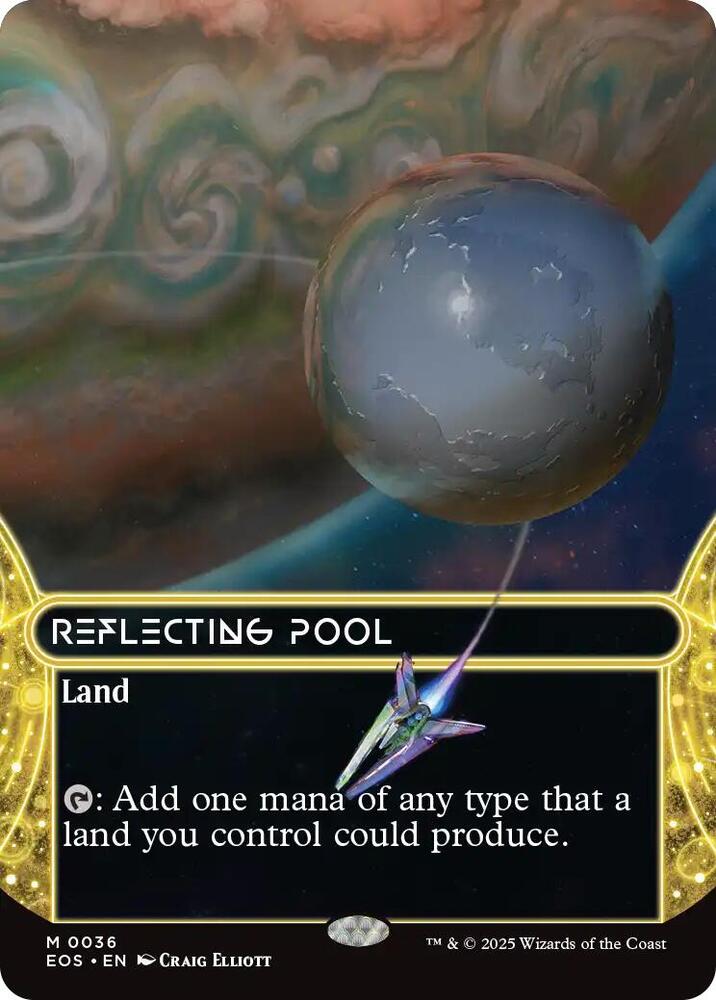 Reflecting Pool 0036 Borderless 36/0 (Edge of Eternities: Stellar Sights)  - Borderless Foil | Good Games Adelaide SA