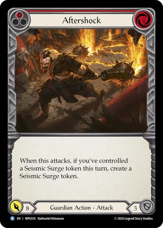 Aftershock (Red) [MPG035] (Mastery Pack Guardian)  Rainbow Foil | Good Games Adelaide SA