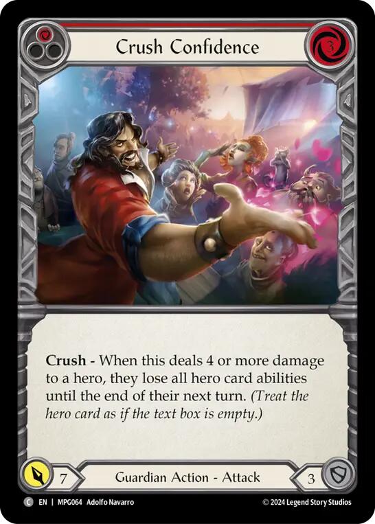 Crush Confidence (Red) [MPG064] (Mastery Pack Guardian) | Good Games Adelaide SA