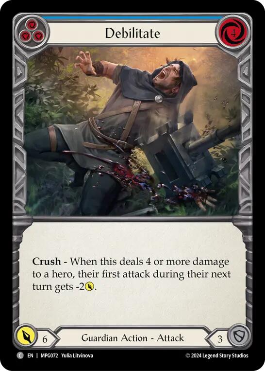 Debilitate (Blue) [MPG072] (Mastery Pack Guardian) | Good Games Adelaide SA