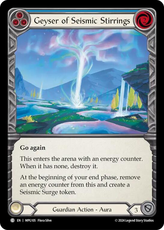 Geyser of Seismic Stirrings (Blue) [MPG105] (Mastery Pack Guardian) | Good Games Adelaide SA