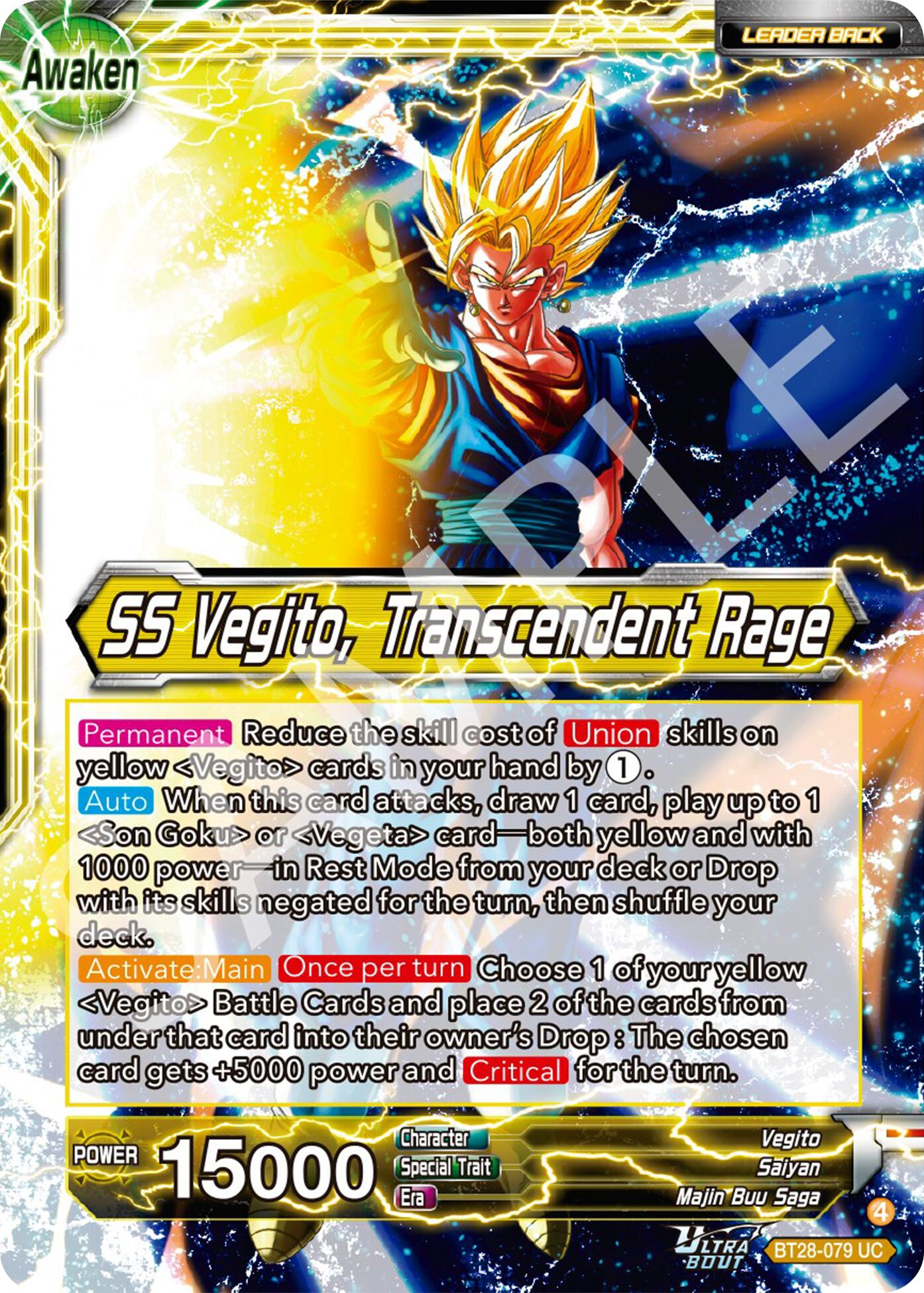 Vegito // SS Vegito, Transcendent Rage (BT28-079) [Prismatic Clash] | Good Games Adelaide SA