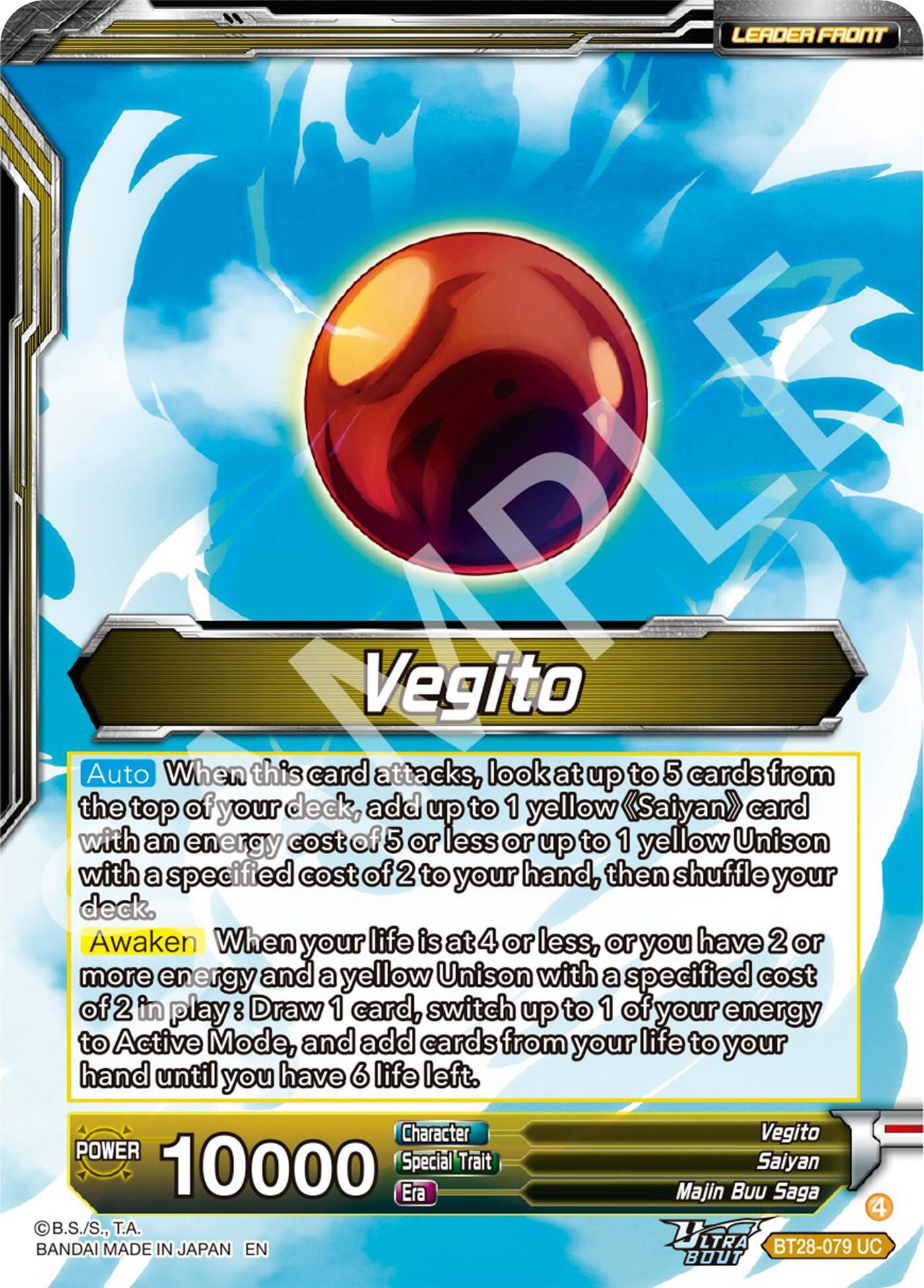 Vegito // SS Vegito, Transcendent Rage (BT28-079) [Prismatic Clash] | Good Games Adelaide SA