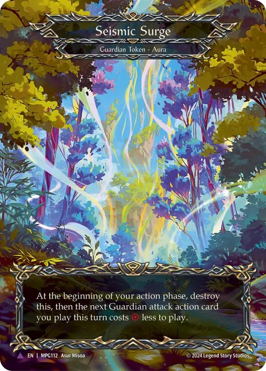 Seismic Surge (Forest) (Marvel) [MPG112] (Mastery Pack Guardian)  Cold Foil | Good Games Adelaide SA