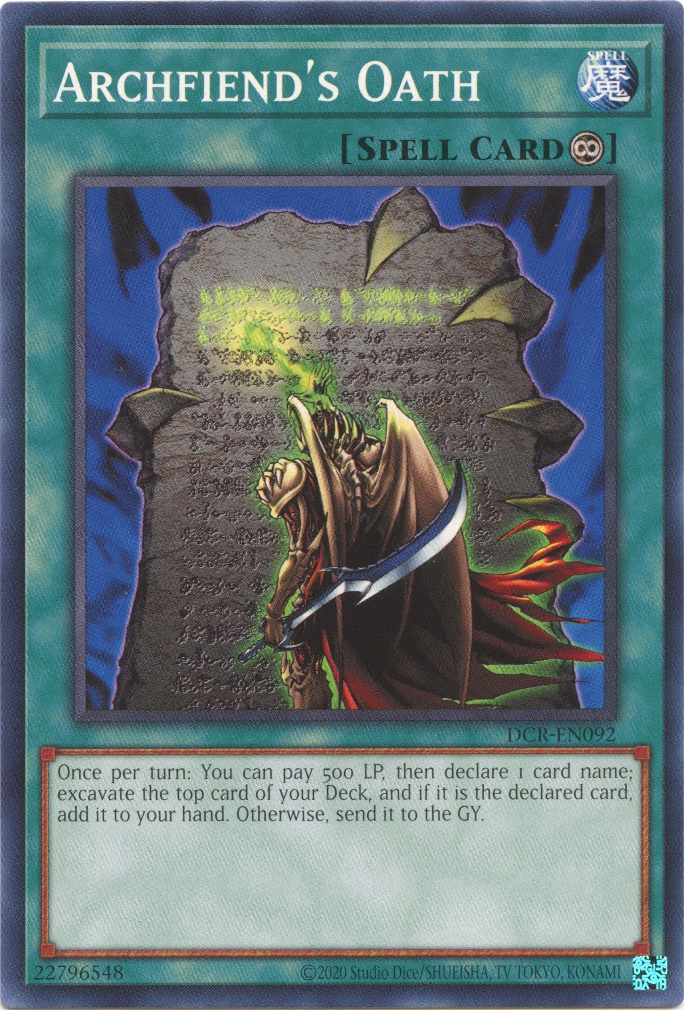 Archfiend's Oath (25th Anniversary) [DCR-EN092] Common | Good Games Adelaide SA
