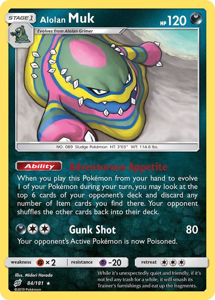 Alolan Muk 84/181 (SM - Team Up)  | Good Games Adelaide SA