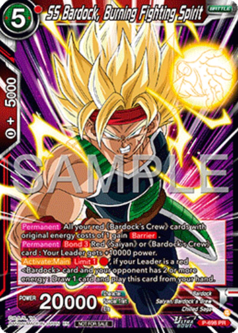 SS Bardock, Burning Fighting Spirit (Ultra-Bout Series Tournament Pack Vol.13) (P-698) [Tournament Promotion Cards] | Good Games Adelaide SA