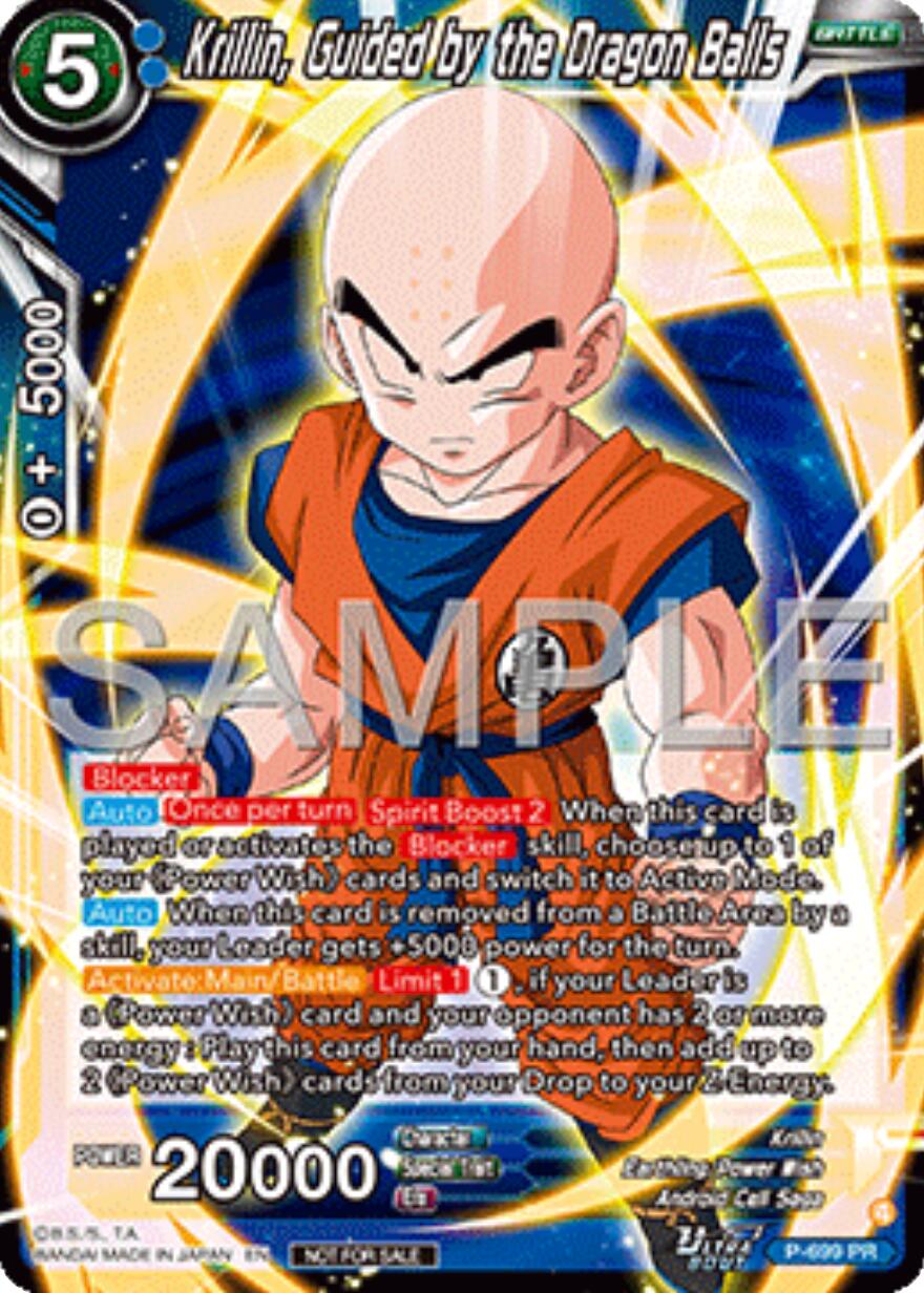 Krillin, Guided by the Dragon Balls (Ultra-Bout Series Tournament Pack Vol.13) (P-699) [Tournament Promotion Cards] | Good Games Adelaide SA