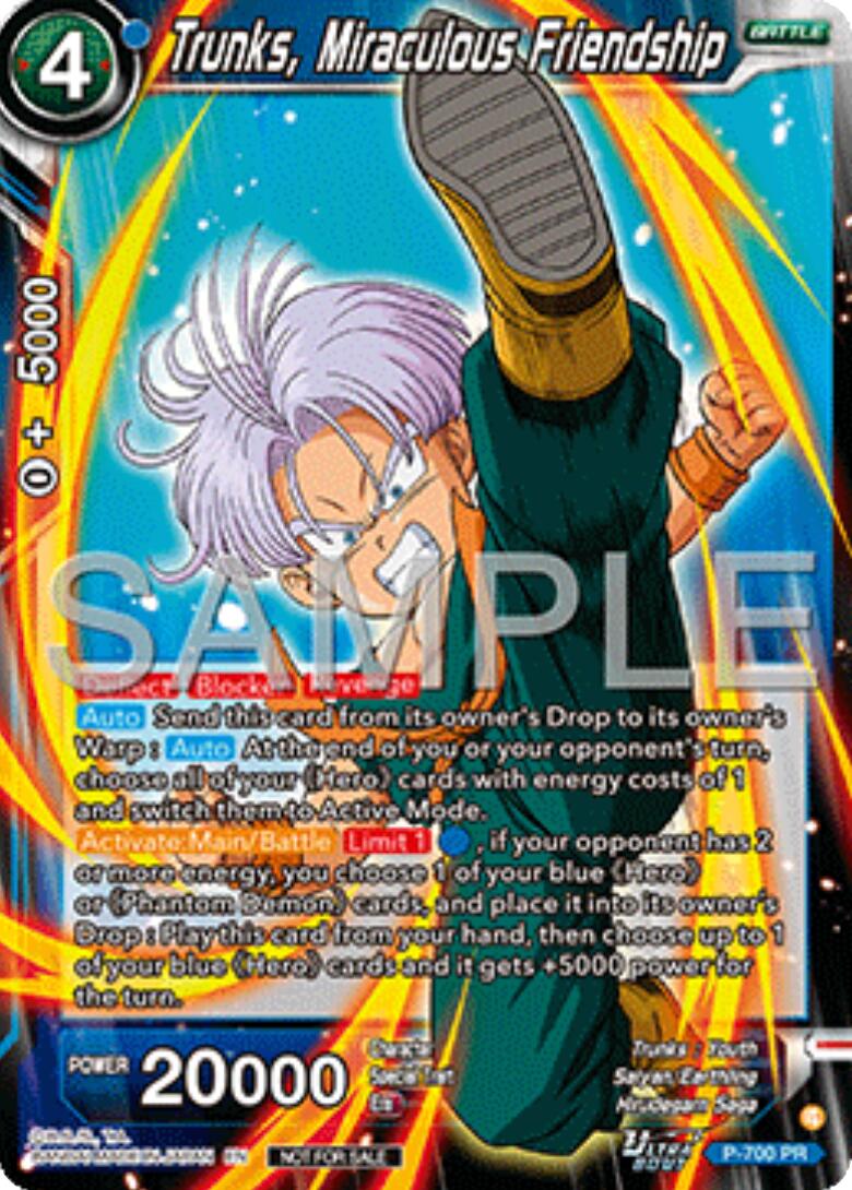 Trunks, Miraculous Friendship (Ultra-Bout Series Tournament Pack Vol.13) (P-700) [Tournament Promotion Cards] | Good Games Adelaide SA