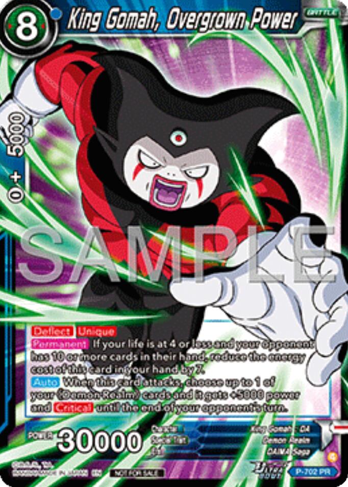 King Gomah, Overgrown Power (Ultra-Bout Series Tournament Pack Vol.13) (P-702) [Tournament Promotion Cards] | Good Games Adelaide SA