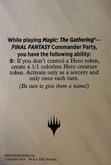 Blank Hero Token [FINAL FANTASY Tokens] | Good Games Adelaide SA