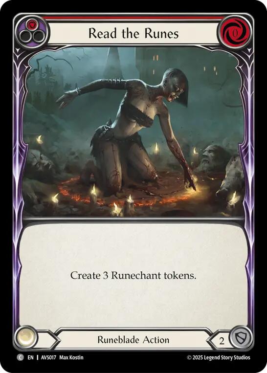 Read the Runes (Red) [AVS017] (Armory Deck: Legends Viserai) | Good Games Adelaide SA