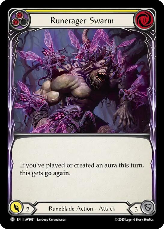 Runerager Swarm (Yellow) [AVS021] (Armory Deck: Legends Viserai) | Good Games Adelaide SA