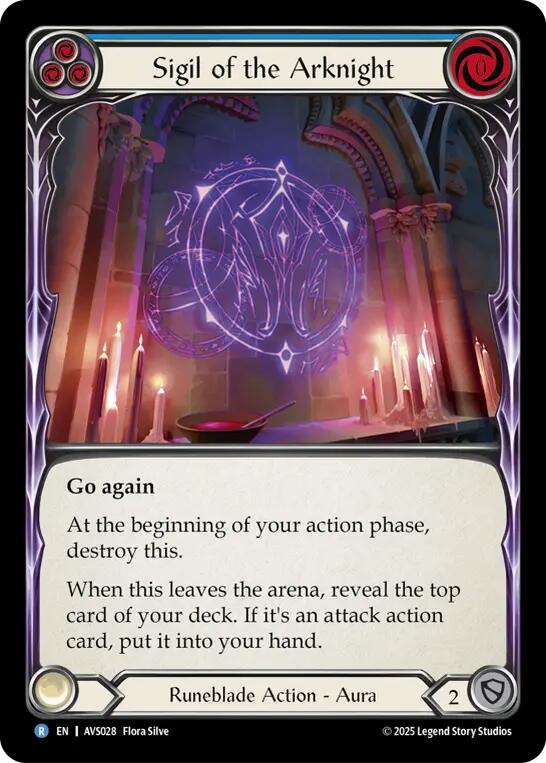 Sigil of the Arknight (Blue) [AVS028] (Armory Deck: Legends Viserai) | Good Games Adelaide SA