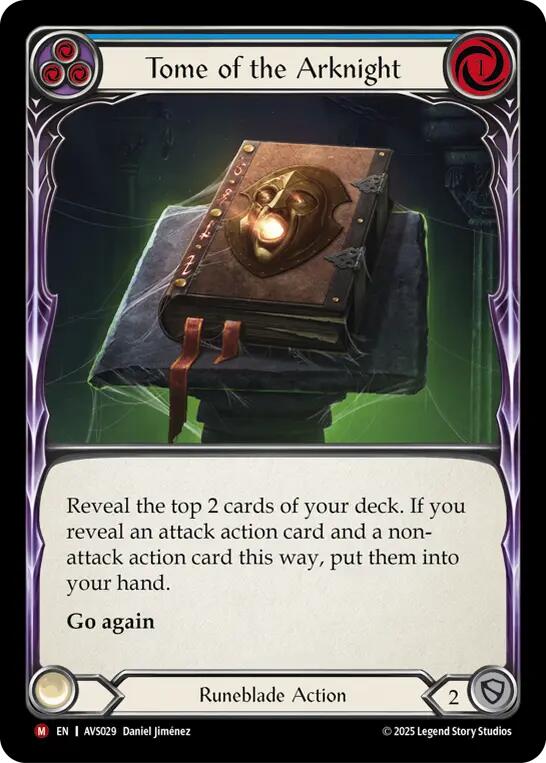 Tome of the Arknight (Blue) [AVS029] (Armory Deck: Legends Viserai) | Good Games Adelaide SA