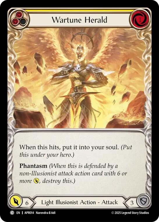 Wartune Herald (Yellow) [APR014] (Armory Deck: Legends Prism) | Good Games Adelaide SA