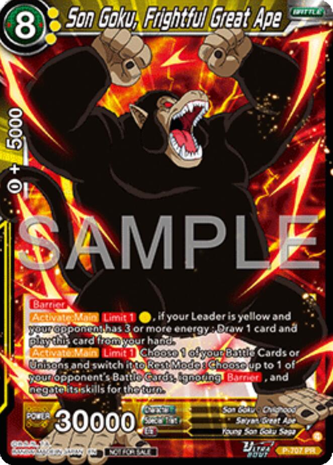 Son Goku, Frightful Great Ape (Ultra-Bout Series Tournament Pack Vol.13) (P-707) [Tournament Promotion Cards] | Good Games Adelaide SA
